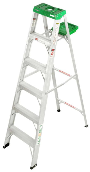 Liberti 1412 Aluminum 12 Feet Step Ladder (Silver) 