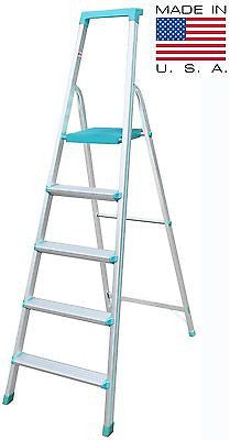 Ladder Aluminium - Professional Step Model - 5 (4 step + 1 Platform)